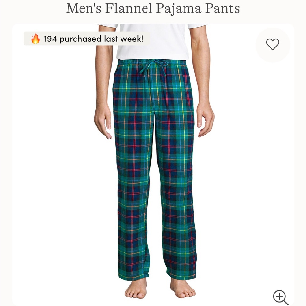 Lands' End Flannel Pajama Set - Picture 5 of 13